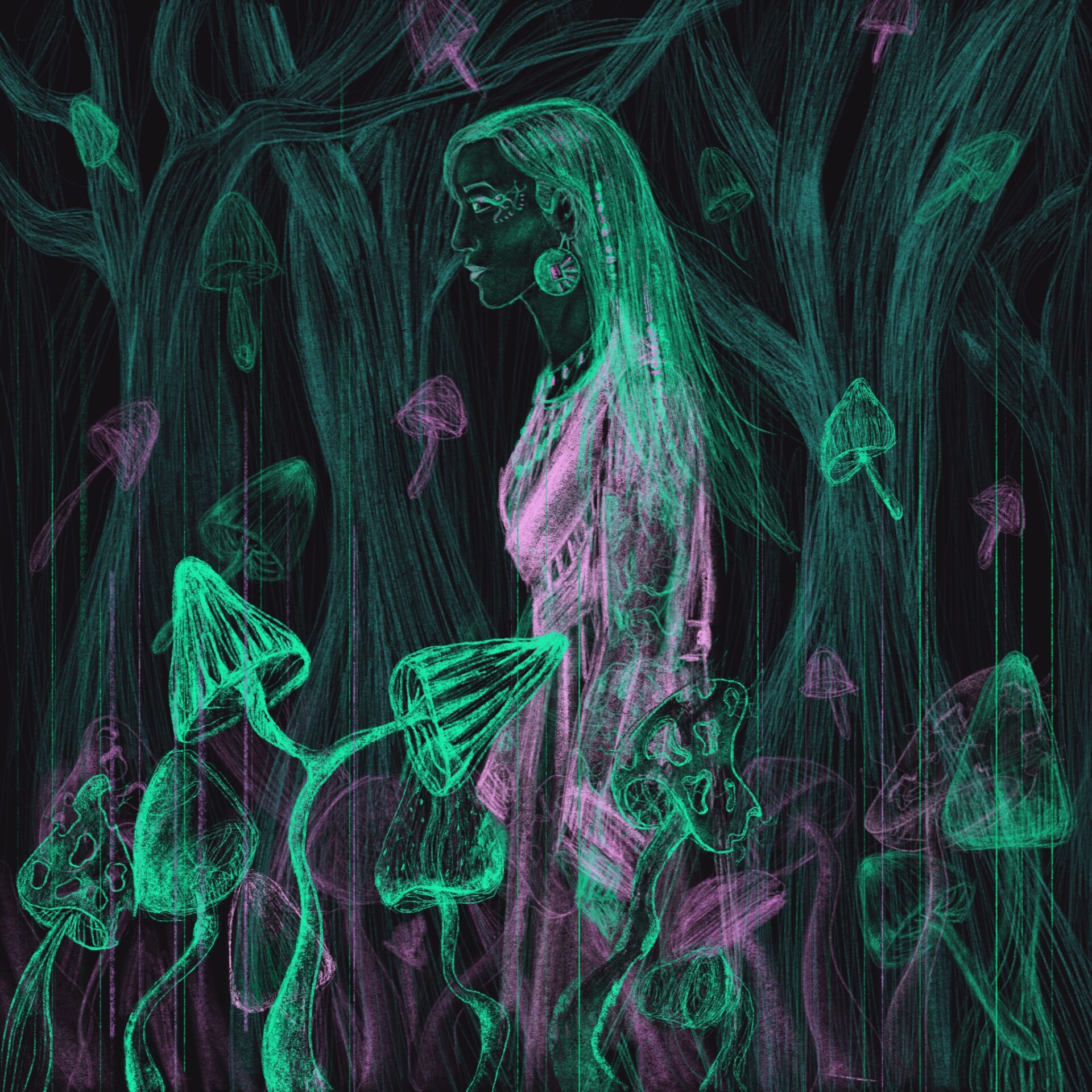 Forêt et champignon 2